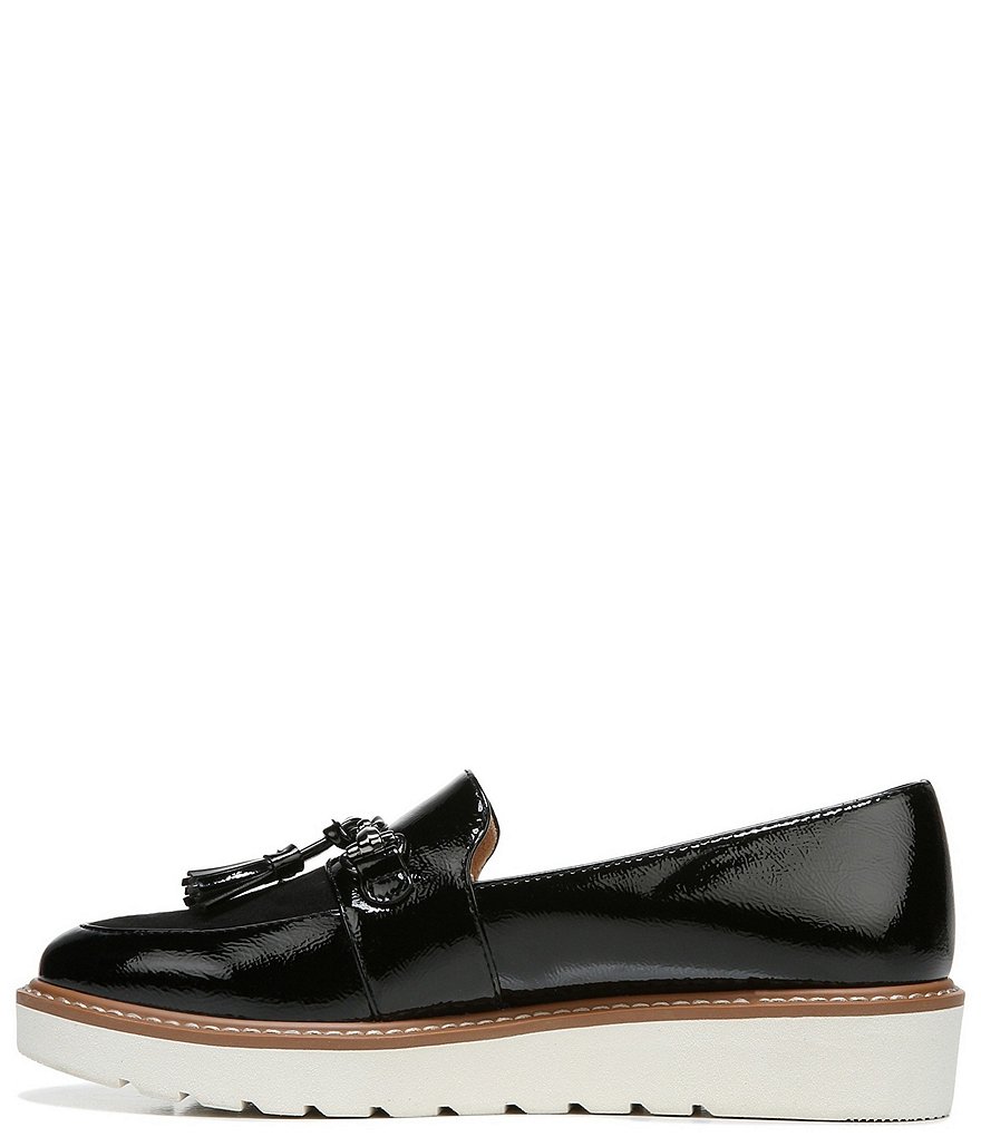 Naturalizer Estelle Patent Tassel Chain Slip-On Wedge Loafers