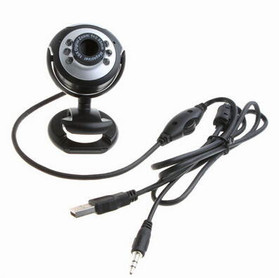 Topwin USB 2.0 50.0M 6 LED PC Camera HD Webcam Camera Web Cam with MIC for Computer