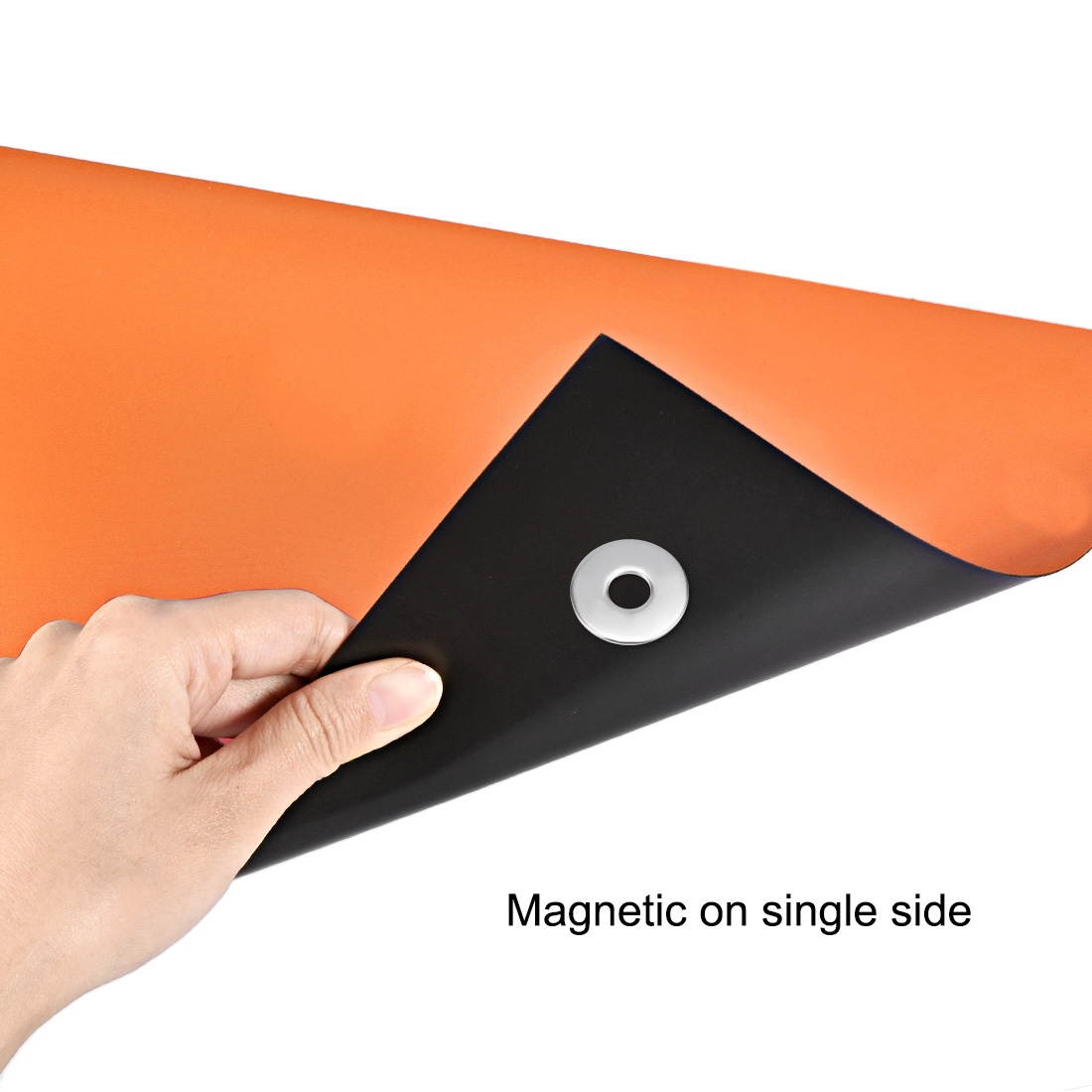 A4 Plain Magnet Sheets for Crafts or Applying Adhesive Items 24 Mil Orange