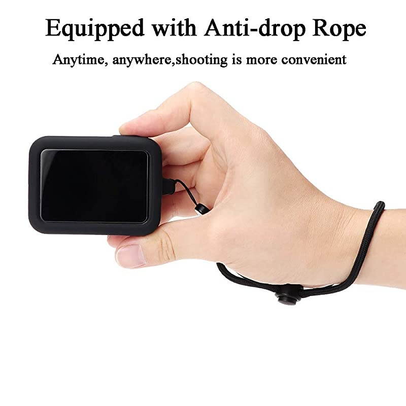Protective Housing Case for Gopro Hero 8 Black Action Camera, Ultra-Thin Soft Dust-Proof Anti-Fall Skin Cover with Lanyard and Lens Film Accessories.