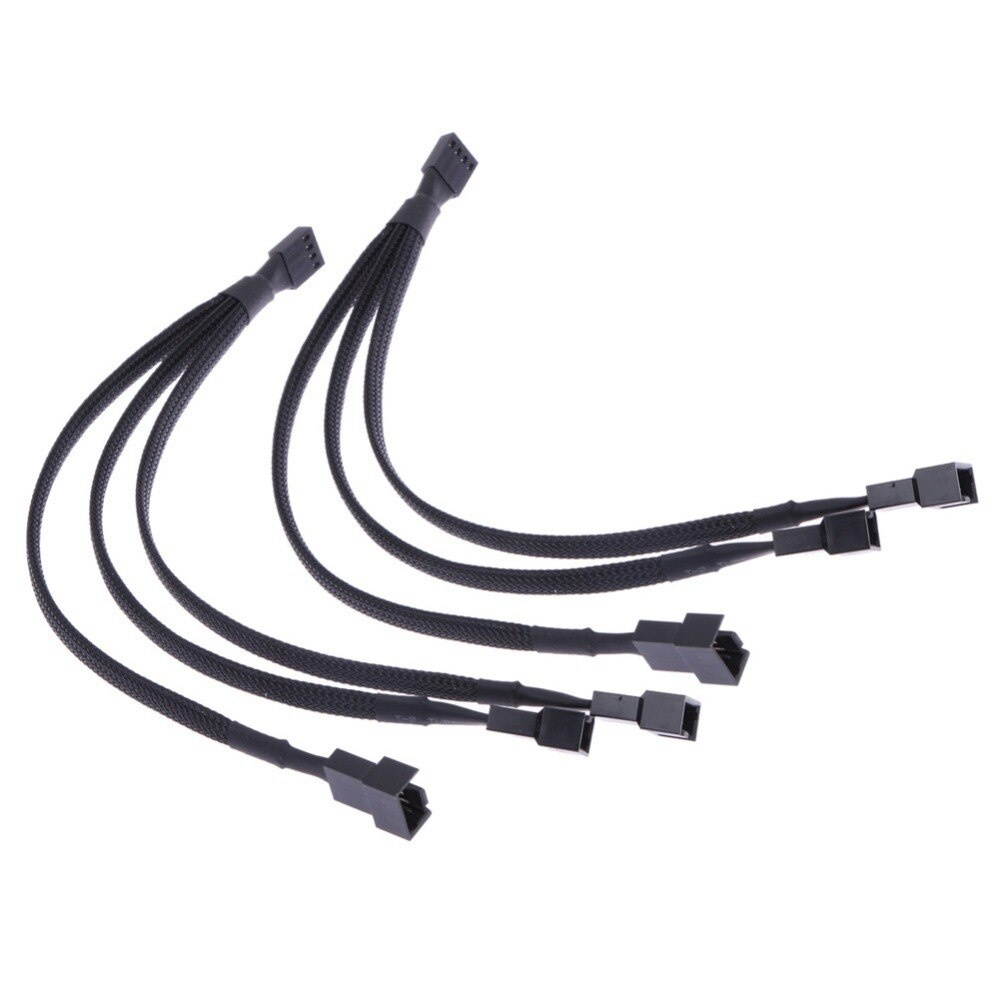High Quality 6 inch 1 to 3 4-pins Molex TX4 CPU 4 Pin PWM Case Cooling Fan Splitter Hub Power Fan-out Adapter Cable