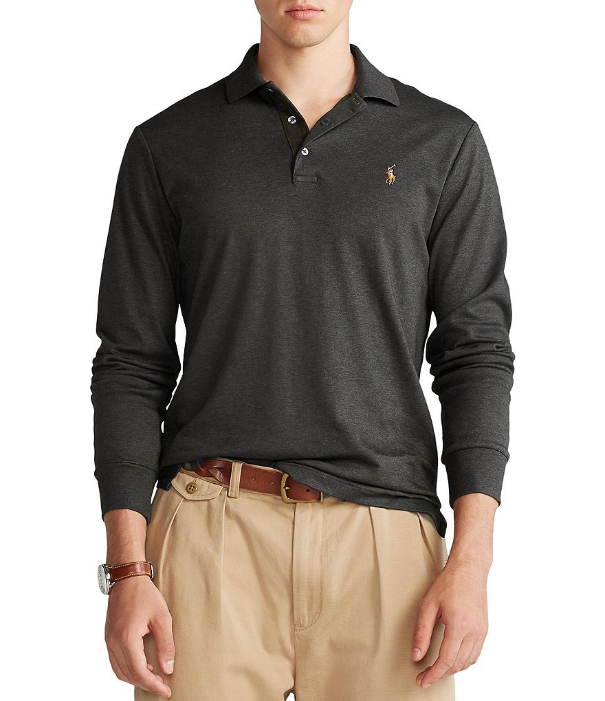 Polo Ralph Lauren Big & Tall Soft Cotton Long-Sleeve Polo Shirt