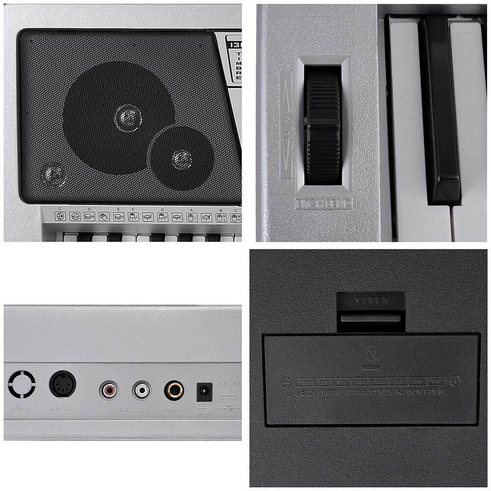 61 Key Electronic Keyboard Digital Piano Electric LCD Music Organ Kids Xmas Gift