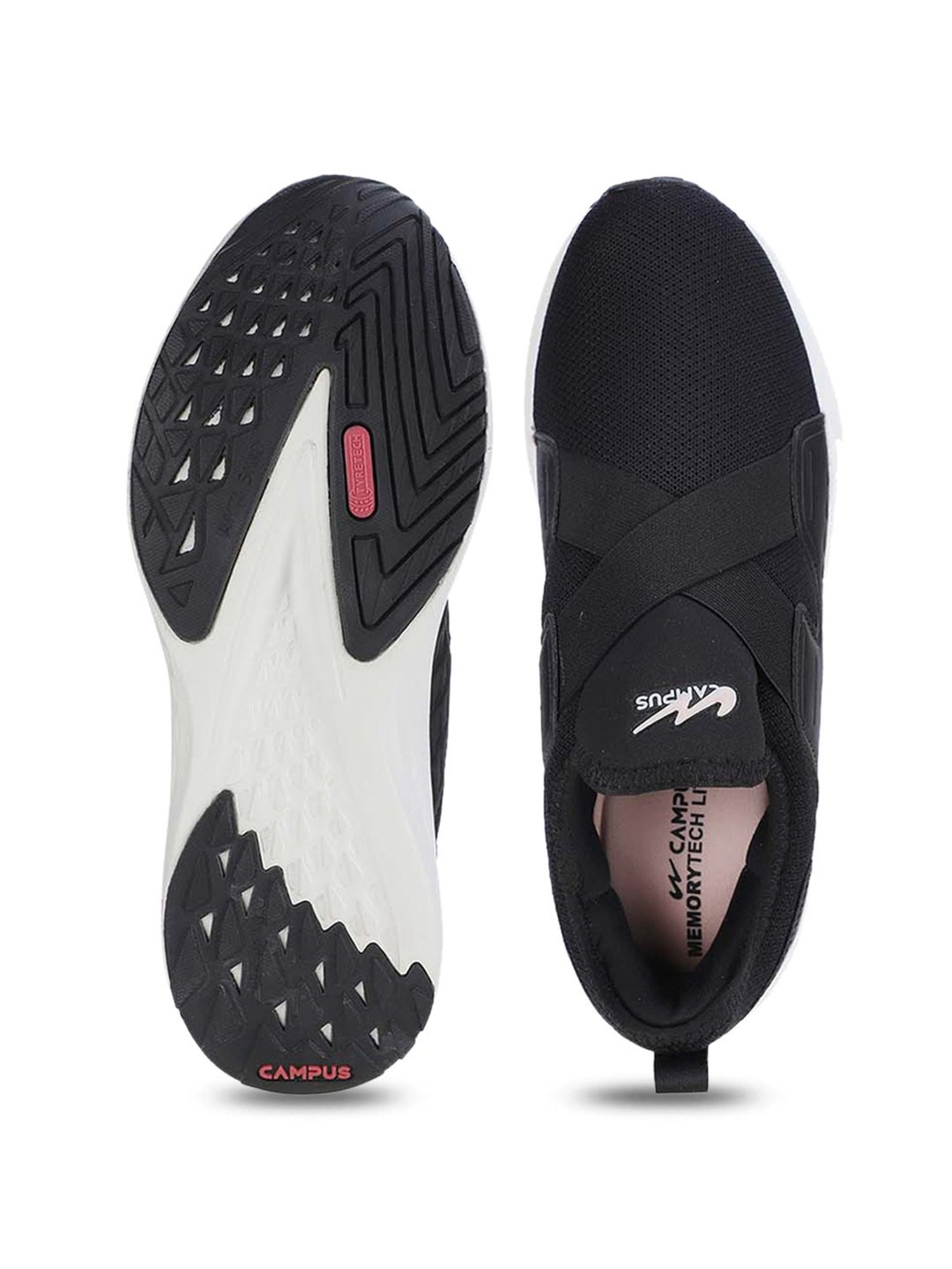 Campus Women's SMOOTHIE Black Running Shoes