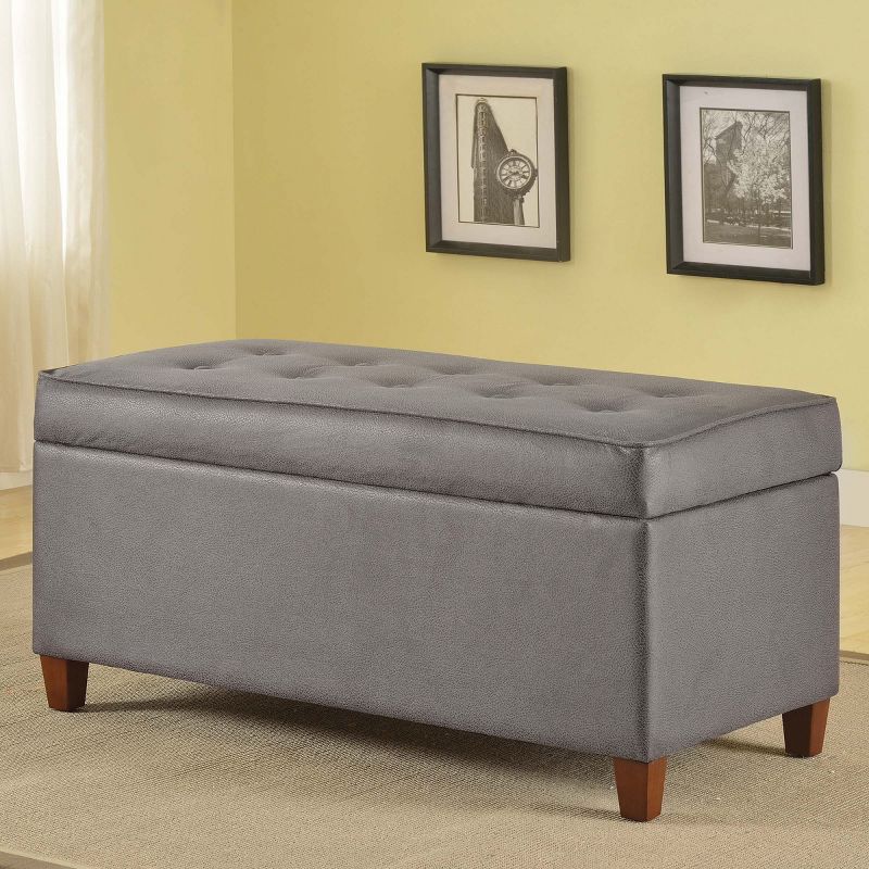 Storage Bench Gray - HomePop