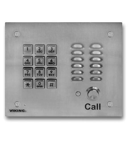 Handsfree Phone w/ Key Pad - Stainless - VK-K-1700-3