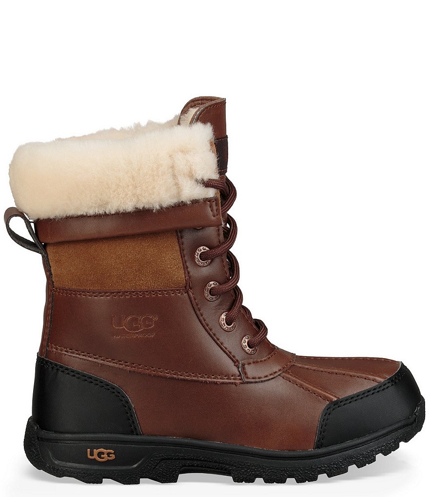 UGG&reg; Kids' Butte II Waterproof and Leather Winter Boots (Youth)