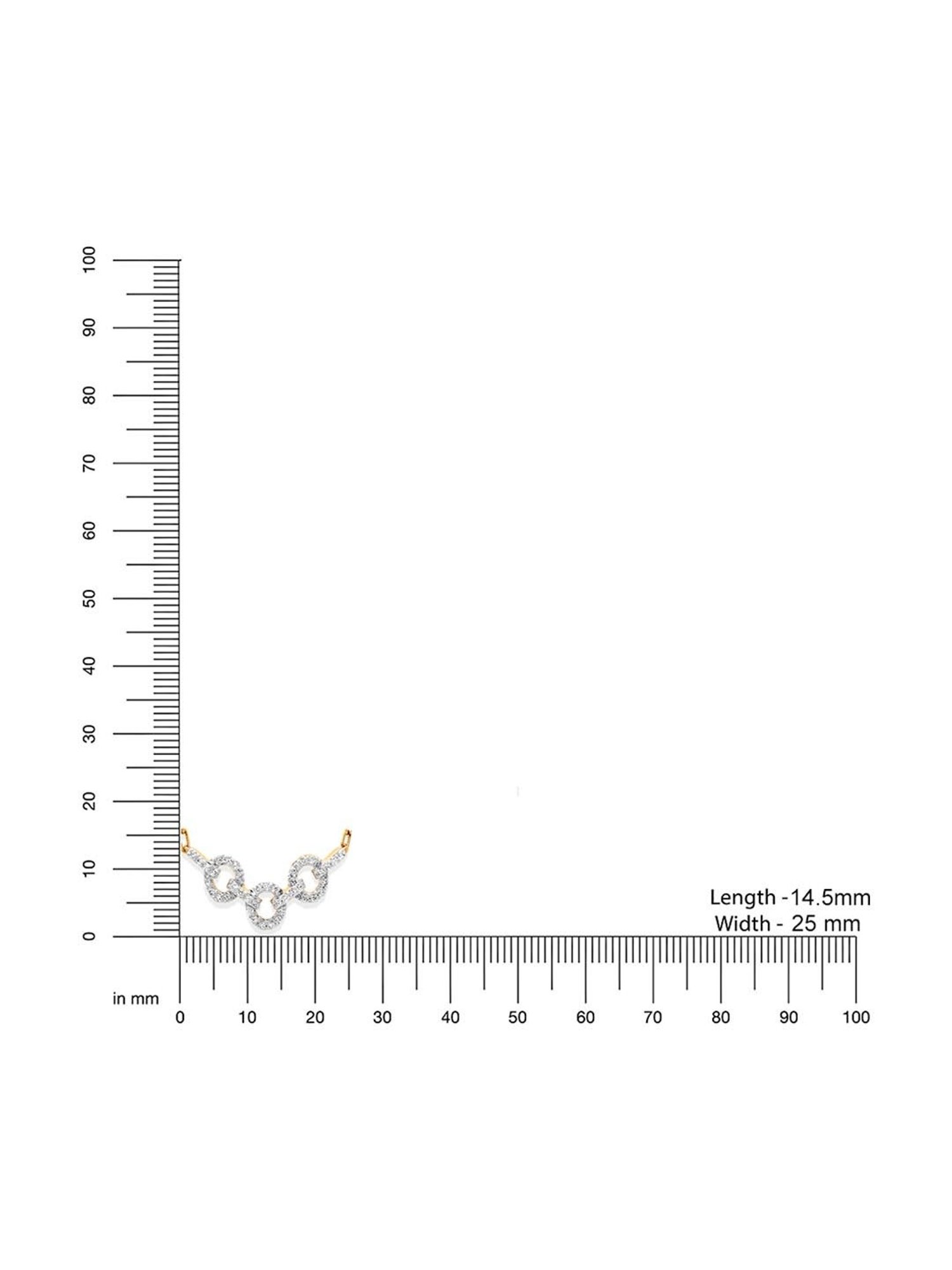 Mia by Tanishq Nature's Finest 14k Gold Diamond Interlocked Pearl Princess Necklace for Women