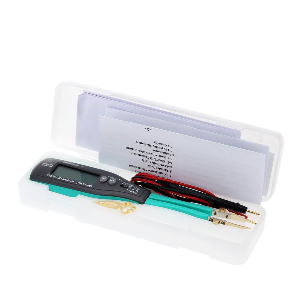 HoldPeak HP-4070C Handheld Smart SMD Tester Tweezers Resistor Capacitor Diode Continuity Intelligent Testing Clips with Relative Value