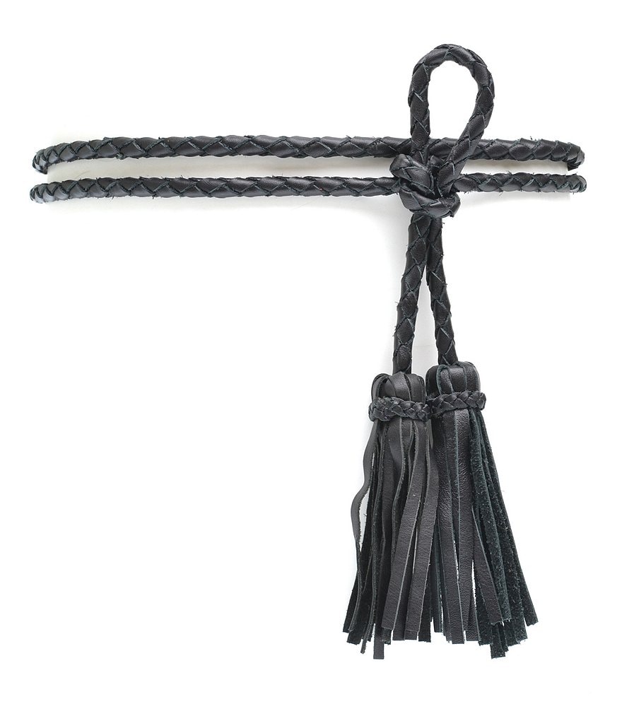 ADA Braided Fringe Wrap Belt