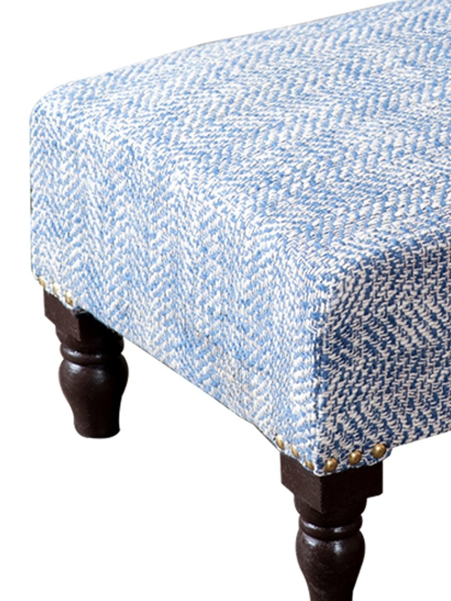 Chumbak Jodhpur Sailor Solid Blue Sheesham Wood Bench