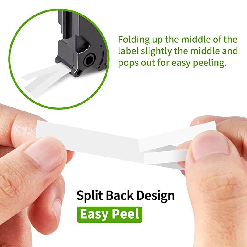 Compatible Label Tape Replacement for Brother P-Touch TZe TZ Tape 12mm 0.47" Laminated White TZe-231 TZ 231 Label Tape for Brother P Touch Label Maker PT-D200 PT-P750W PT-1880 PT-1890, 8-Pack