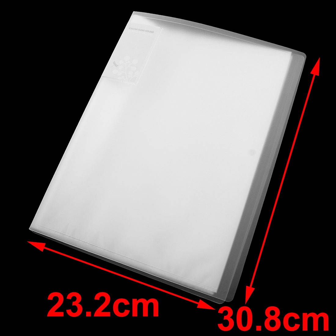 Unique BargainsSz A4 40 Pocket Sheet Protector Clear Book File Folder Clear White