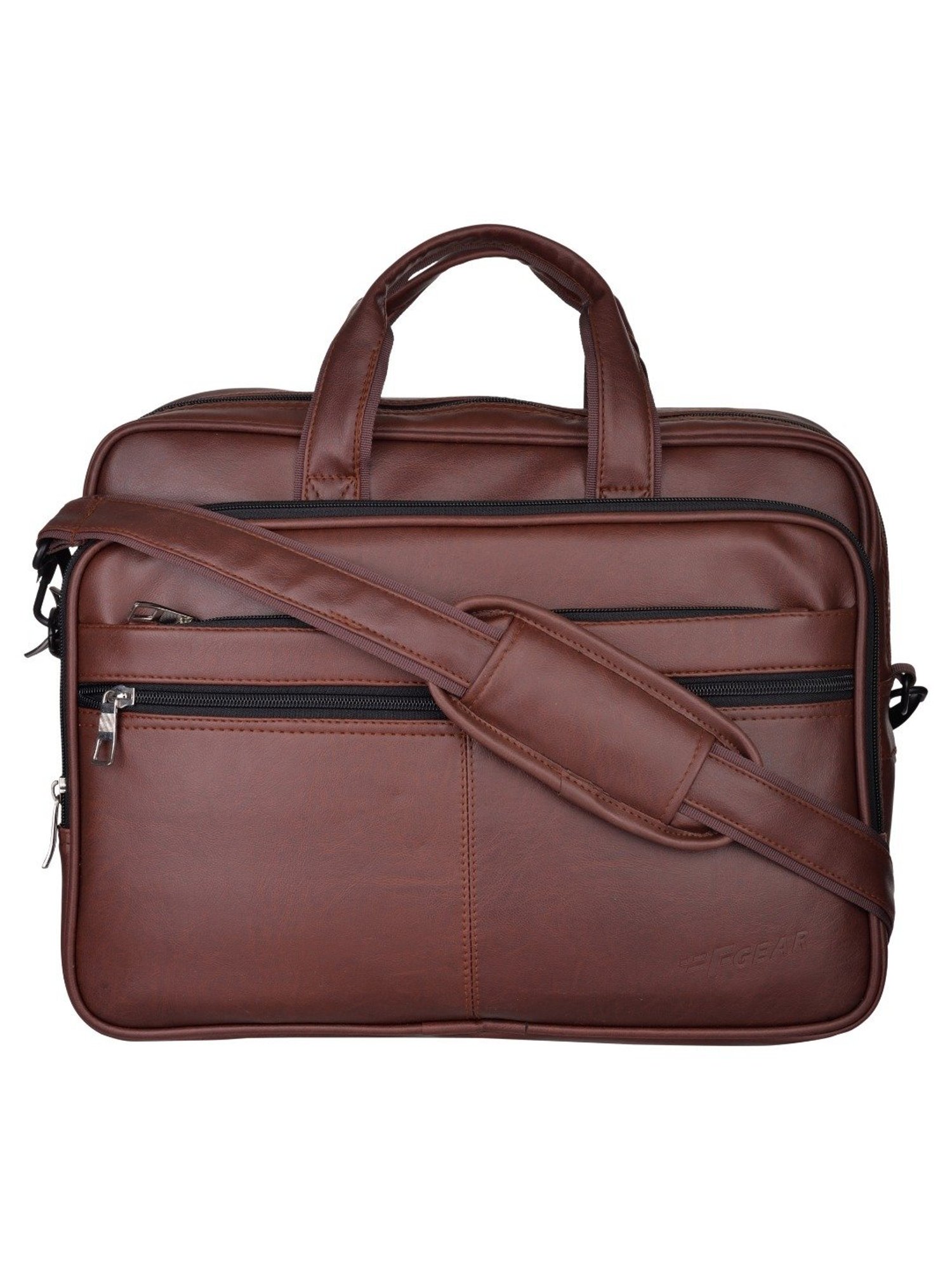 F Gear Hamilton 17 Ltrs Tan Medium Cross Body Bag