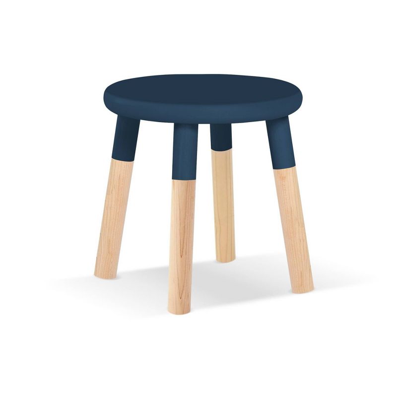 Set of 2 Peewee Wood Veneer Kids' Chairs Maple/Deep Blue - Nico & Yeye