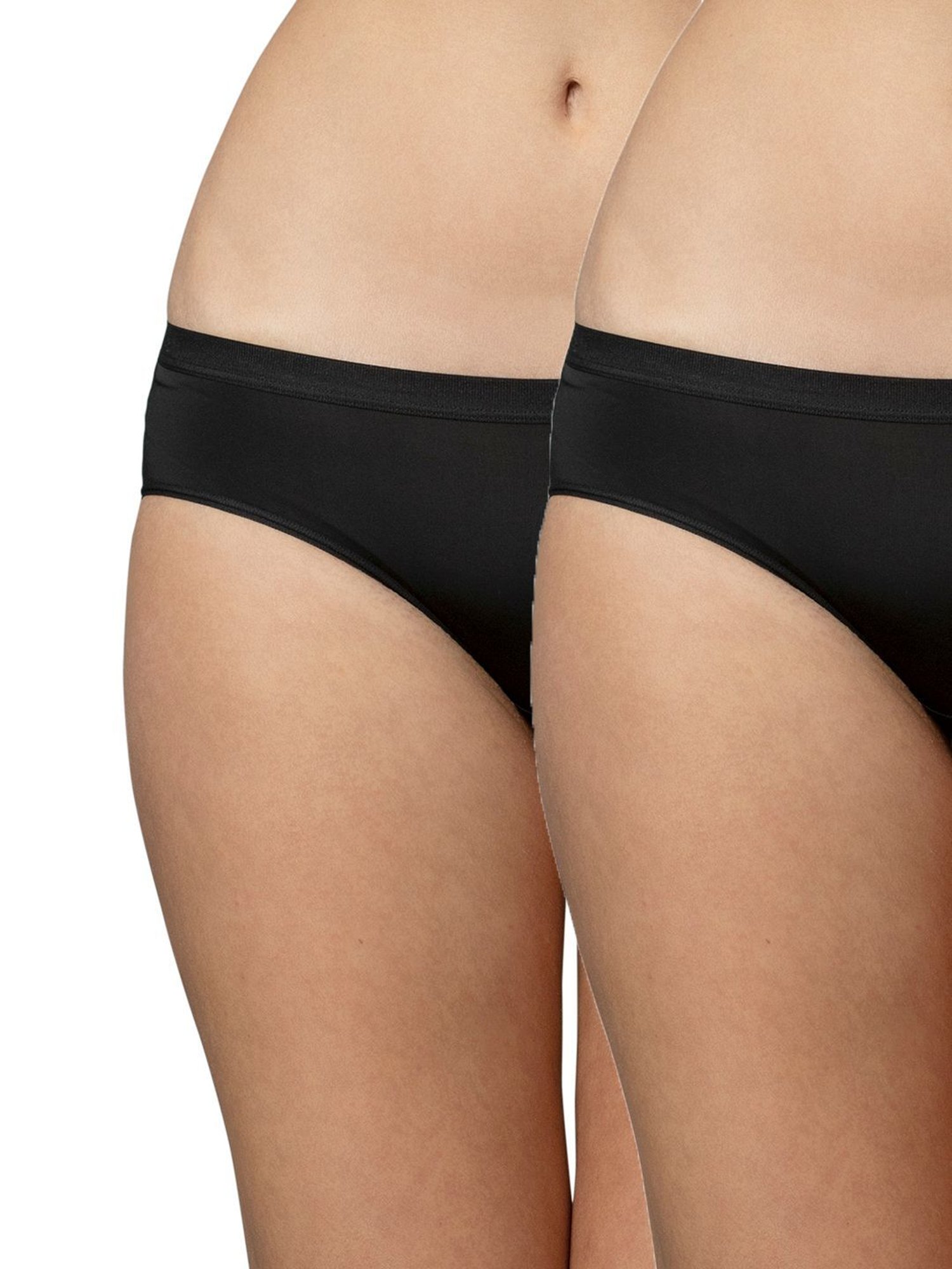 Triumph Black Plain Panties - Pack Of 2