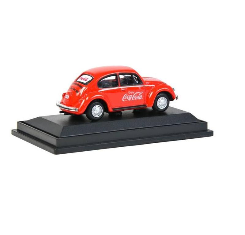 1966 Volkswagen Beetle "Coca-Cola" Red 1/72 Diecast Model Car by Motorcity Classics
