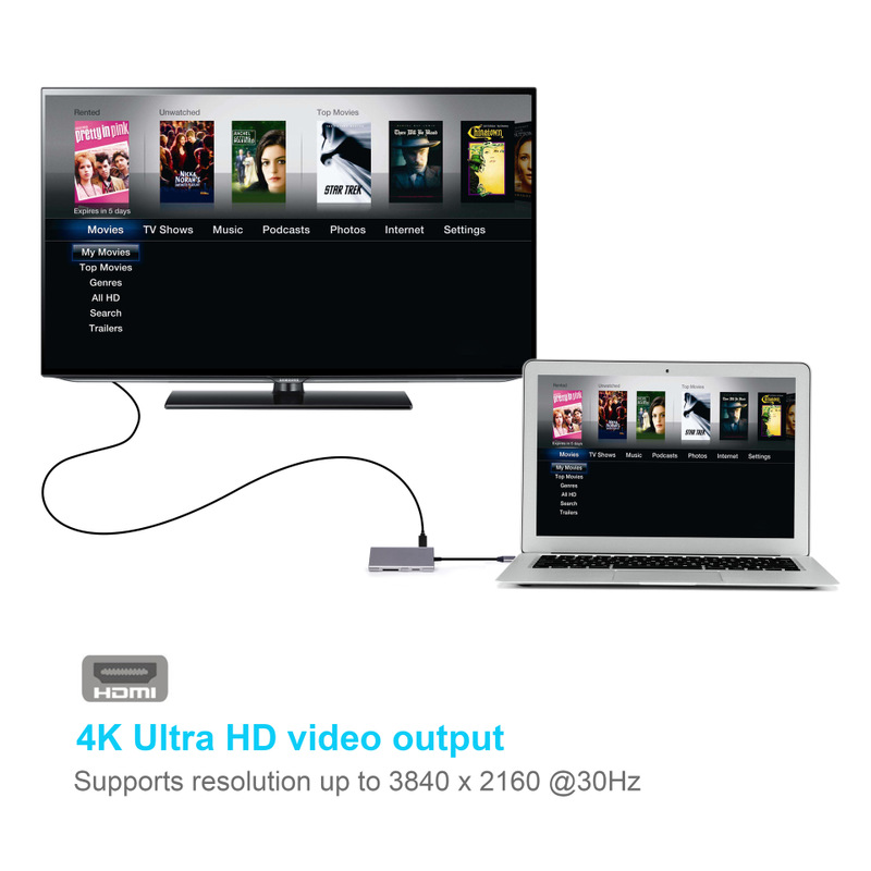 type-c to hdmi rj45 sd, 8 in1 multi-function converter, notebook usb-c docking station