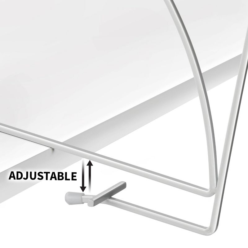 Lynk Tall Shelf Dividers Closet Shelf Organizer (Set of 2) - White