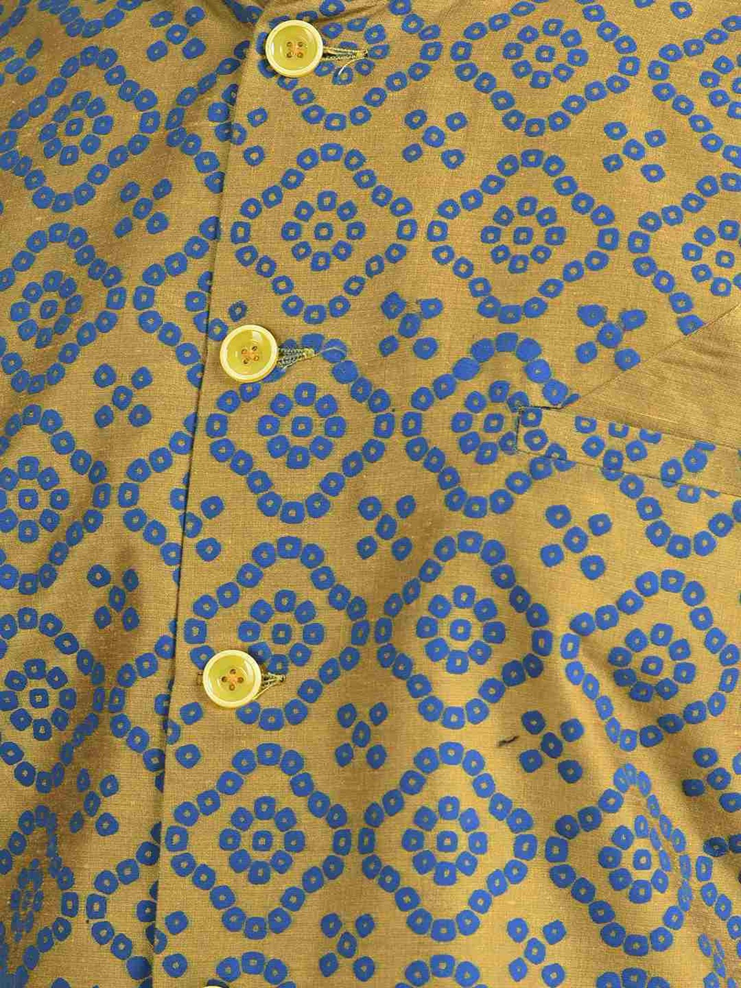 Deyann Yellow Regular Fit Printed Kurta Set With Jacket