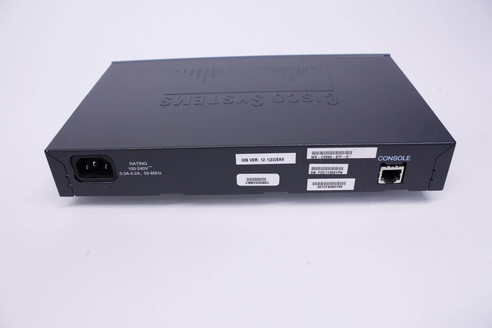 Cisco WS-C2940-8TF-S Catalyst 2940-8TF Ethernet Switch