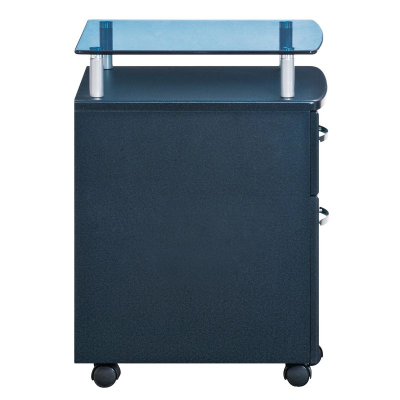 Rolling and Locking File Cabinet Gray - Techni Mobili