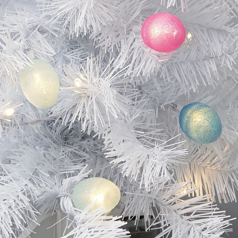 Northlight Easter 4' Inflatable Prelit Bunny Driving an Egg Car Outdoor Decoration - White/Pink