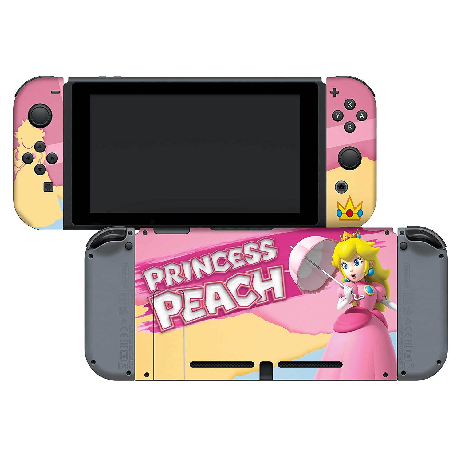 Controller Gear Nintendo Switch Skin & Screen Protector Set - Super Mario - "Princess Pastels" - Nintendo Switch