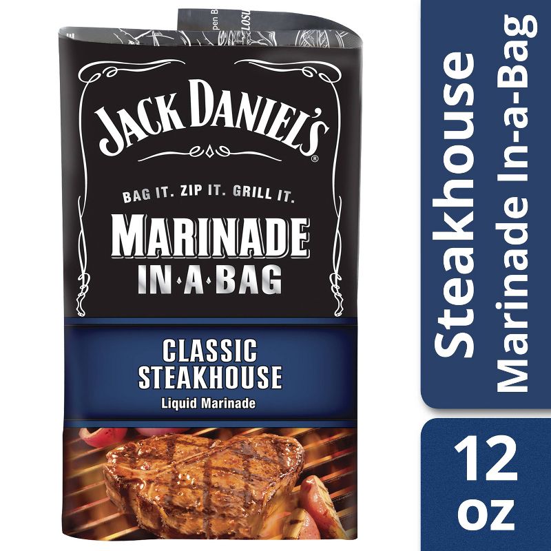 Jack Daniel's Marinade in a Bag Classic Steakhouse Liquid Marinade - 12oz