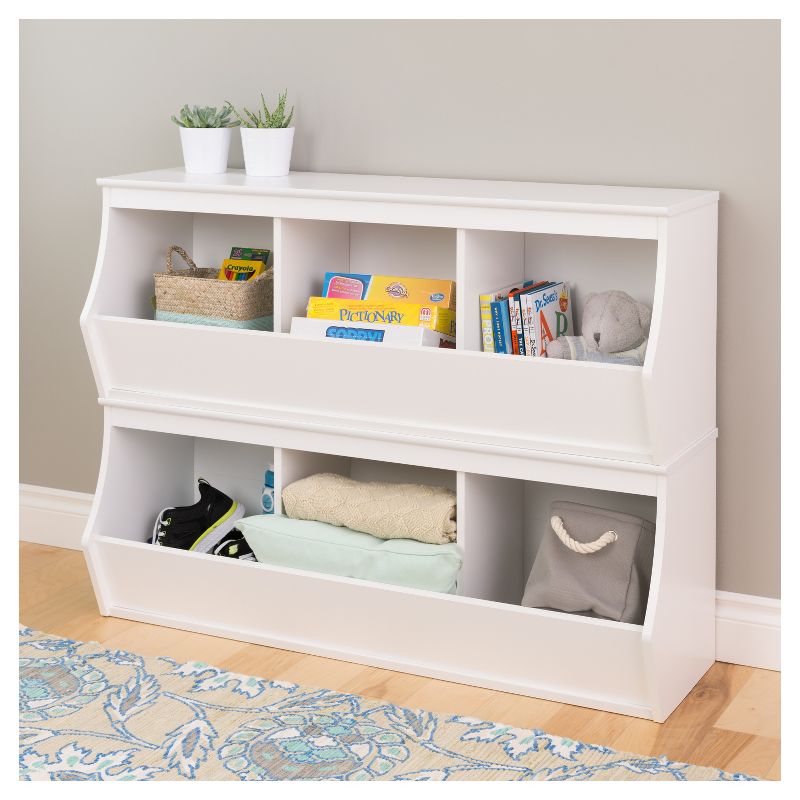 Fremont Entryway Storage Cubbie - 6 Bin - White - Prepac