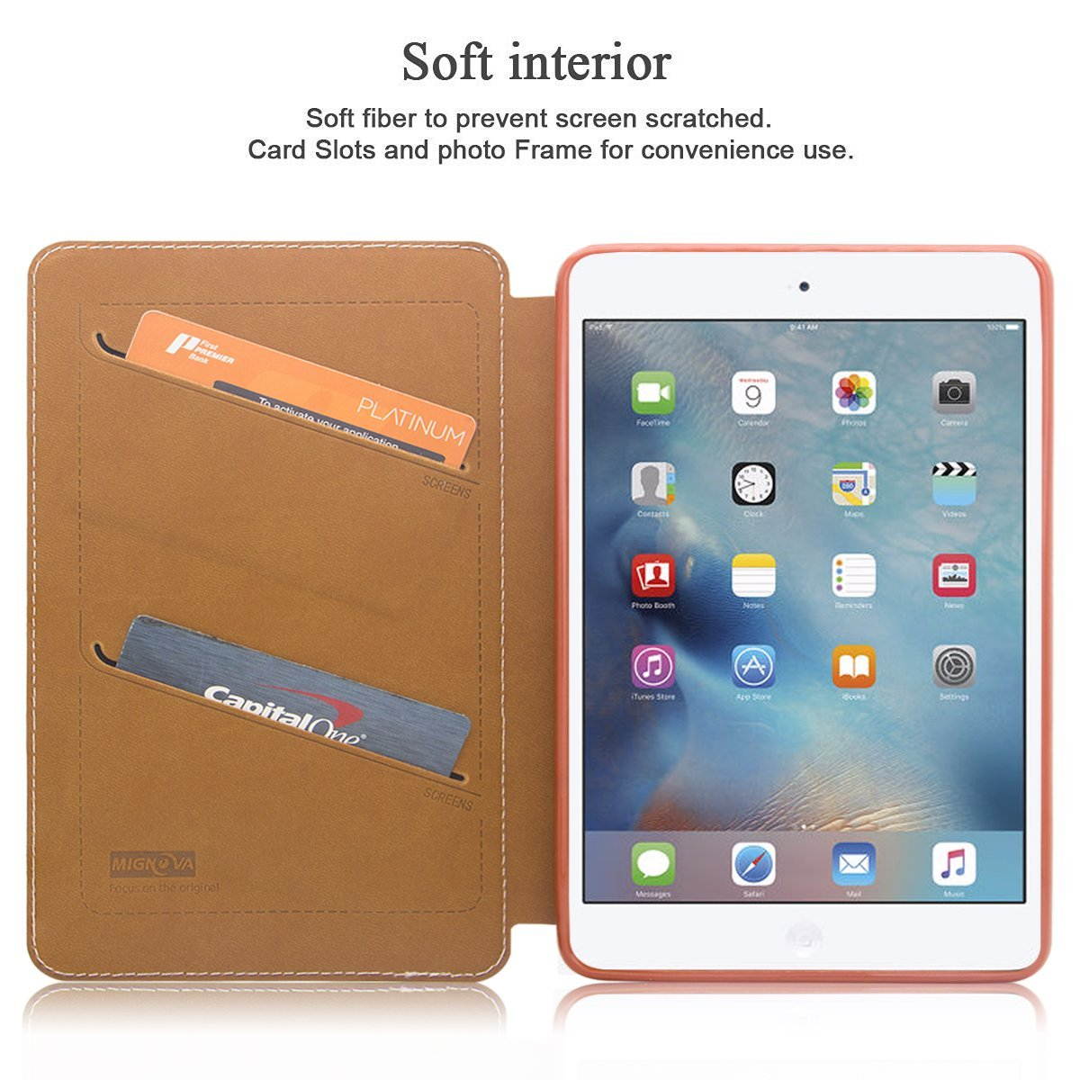 Mignova iPad Mini 4 Case - Ultra Slim Lightweight Smart Stand Cover Case With Auto Wake / Sleep for Apple iPad Mini 4