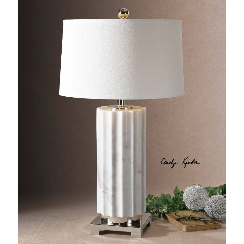 Uttermost Castorano Lamp  - Marble/White