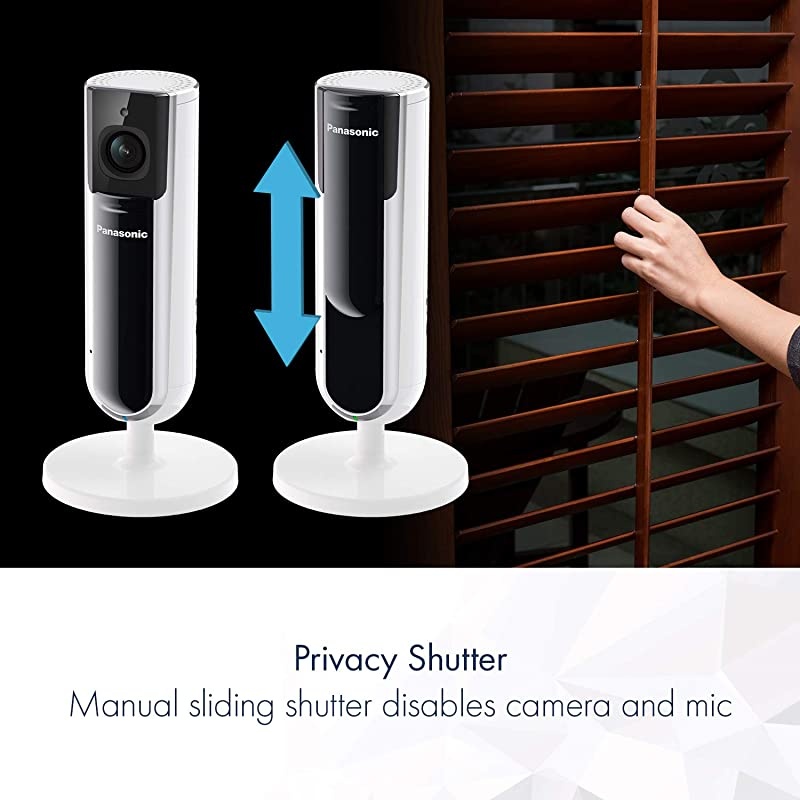 KXHN1003W Homehawk Indoor Smart Home Security Camera 1080P HD Privacy Shutter No Monthly Fee with Secure Local Storage and 16GB Micro SD Included Wide Angle Night Vision White