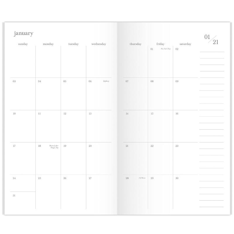 2021 Planner 3.625" x 6.25" Packet Stitched Green Dot - Sugar Paper™