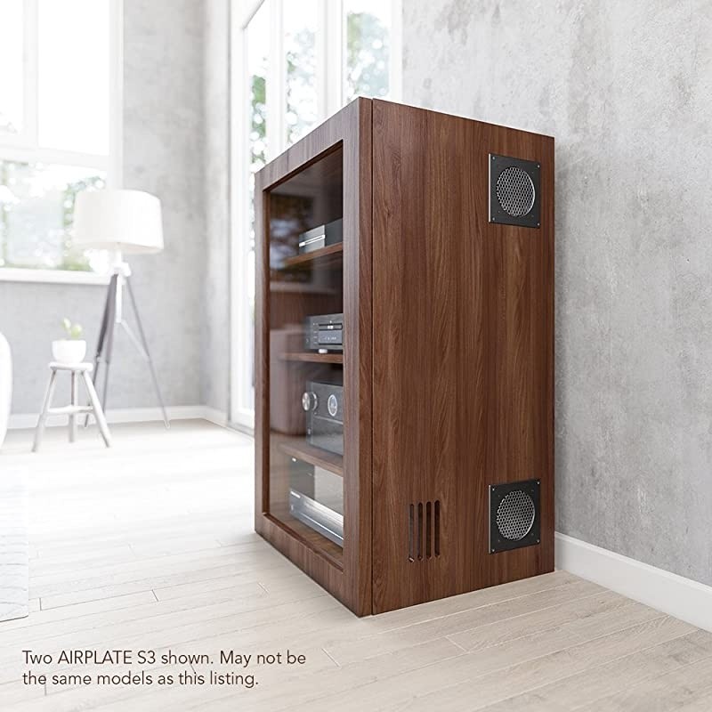 AIRPLATE S3, Quiet Cooling Fan System 6" with Speed Control, for Home Theater AV Cabinets