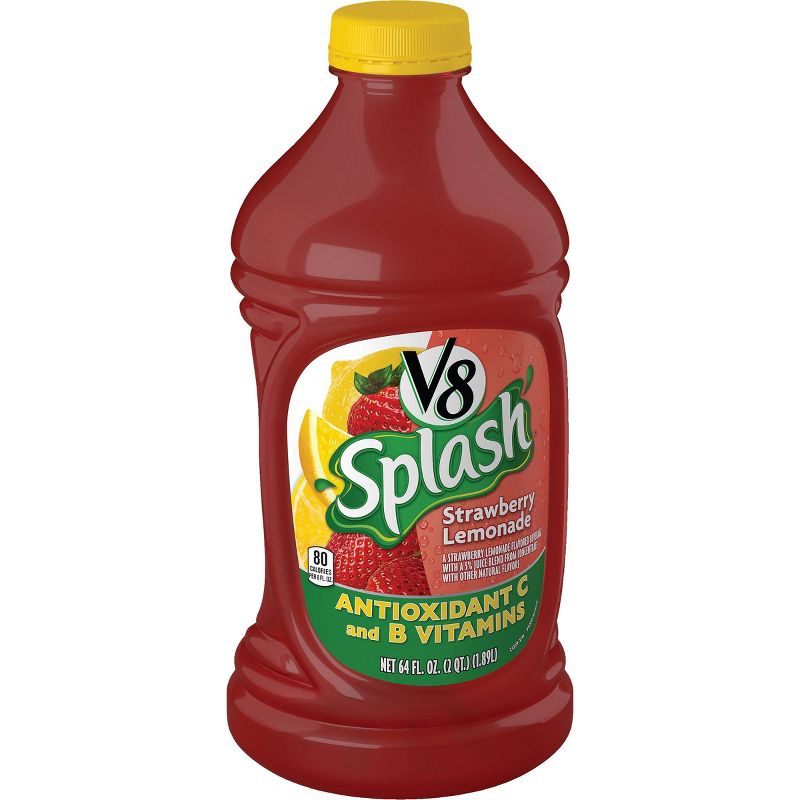 V8 Splash Strawberry Lemonade Juice - 64 fl oz Bottle