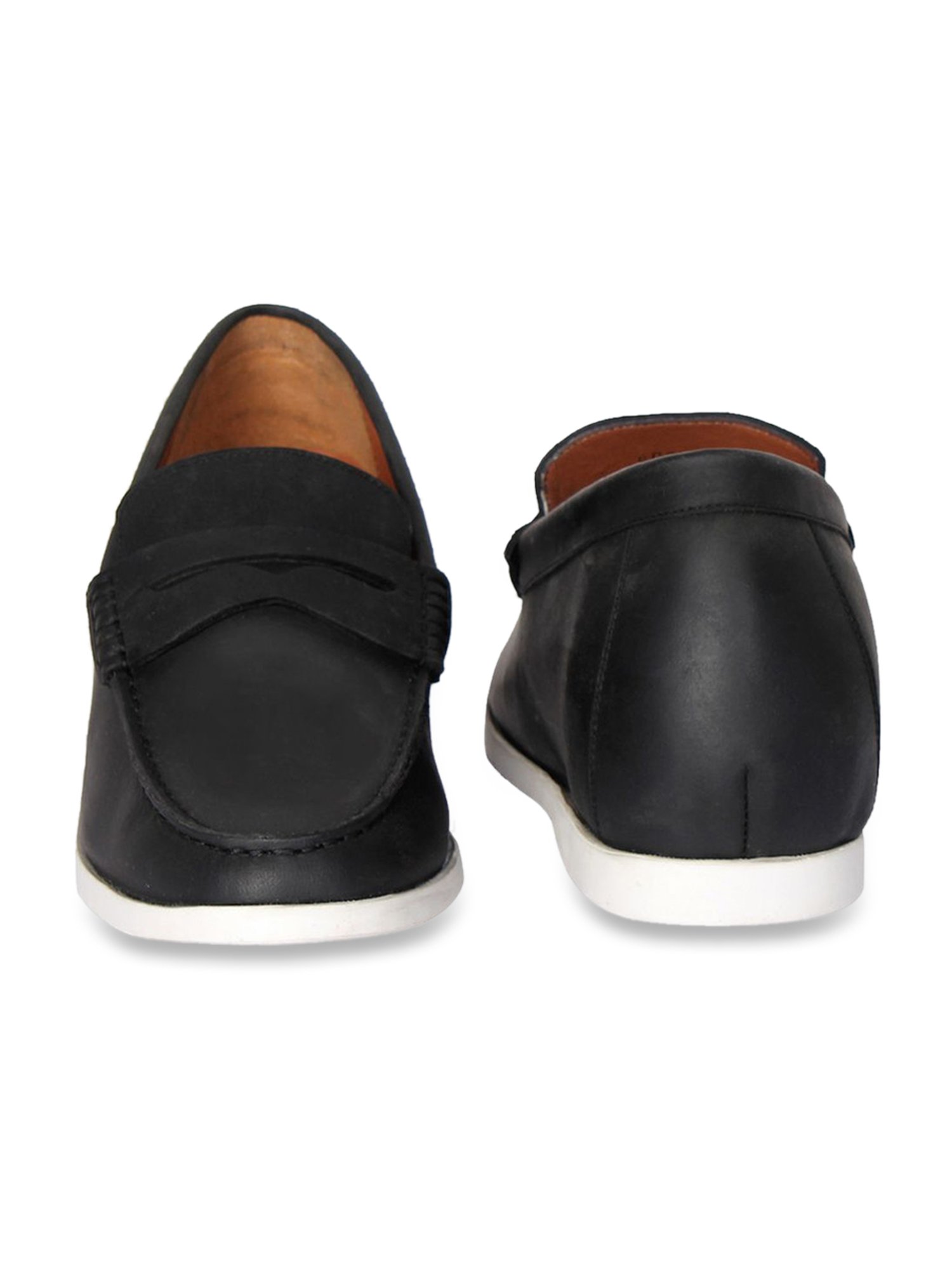 Celby Men's Height Increasing Black Casual Loafers