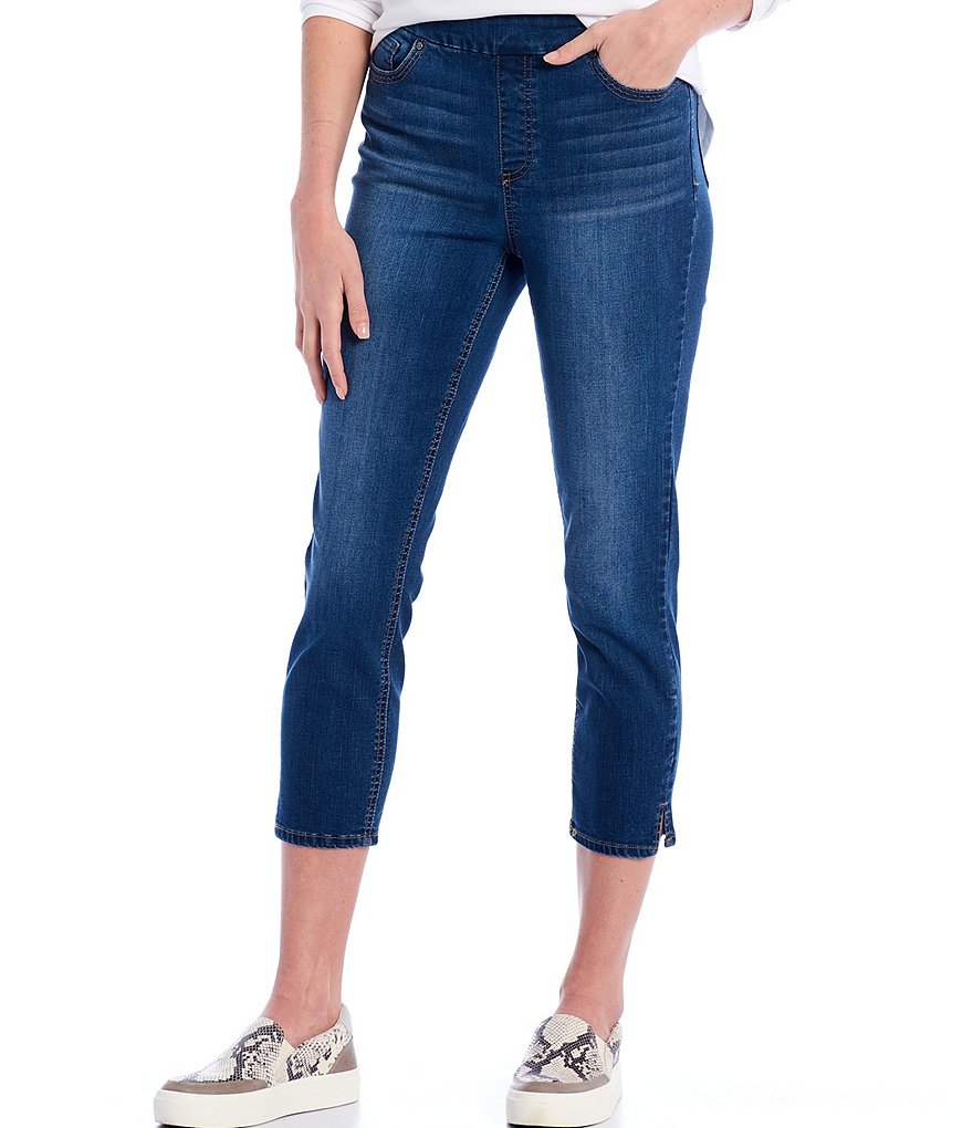 Westbound Petite Size the HIGH RISE fit Denim Skinny Cropped Pants