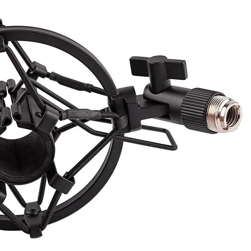Microphone Shock Mount Holder Clip Mic Anti-Vibration for 22mm-26mm Diameter Dynamic Mic Like Shure SM58 SM57 PAG48 Sennheiser E835 E845 AKG D5S Samson Q7 Q8 Behringer Xm8500