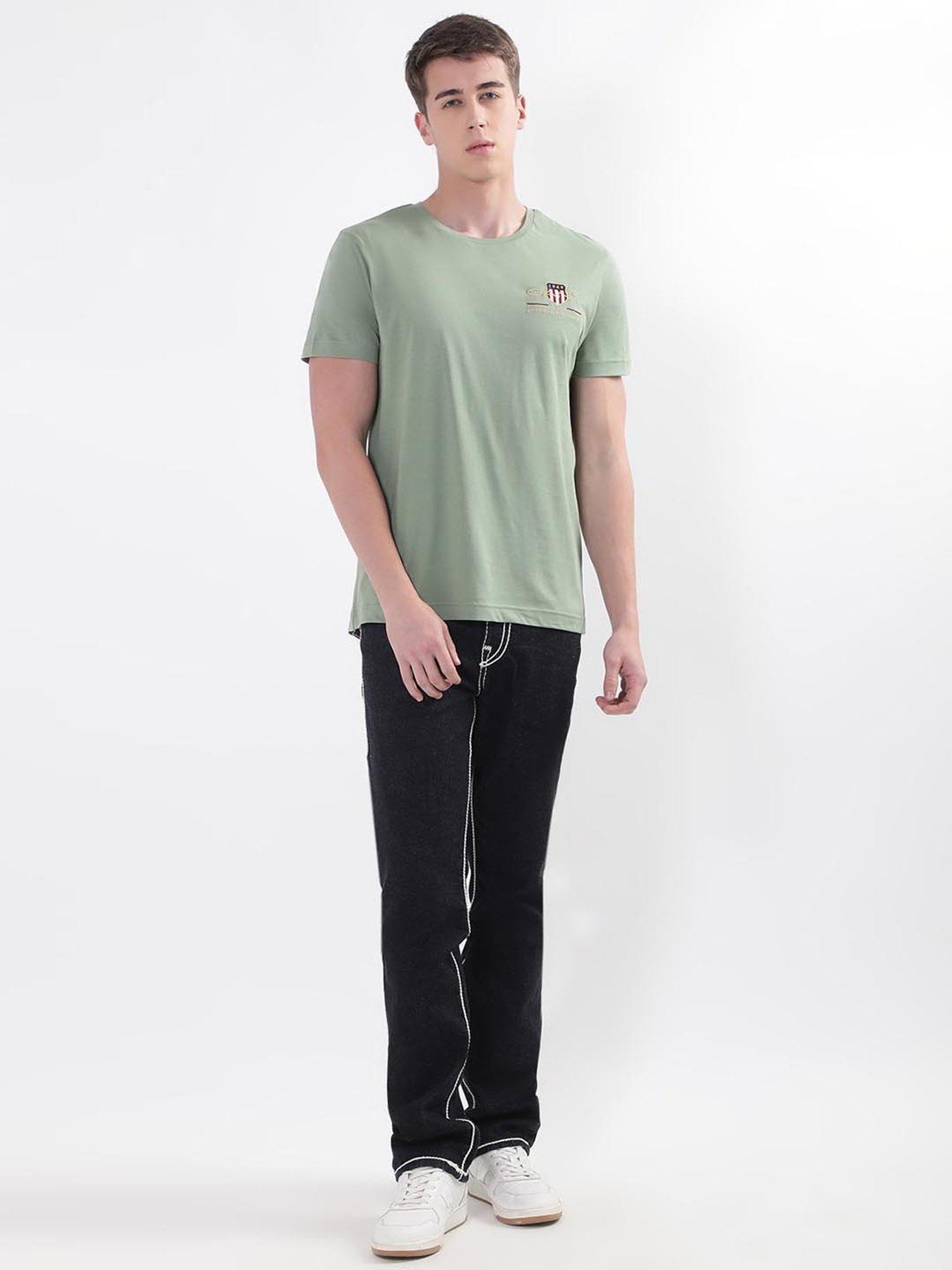 GANT Green Cotton Regular Fit T-Shirt
