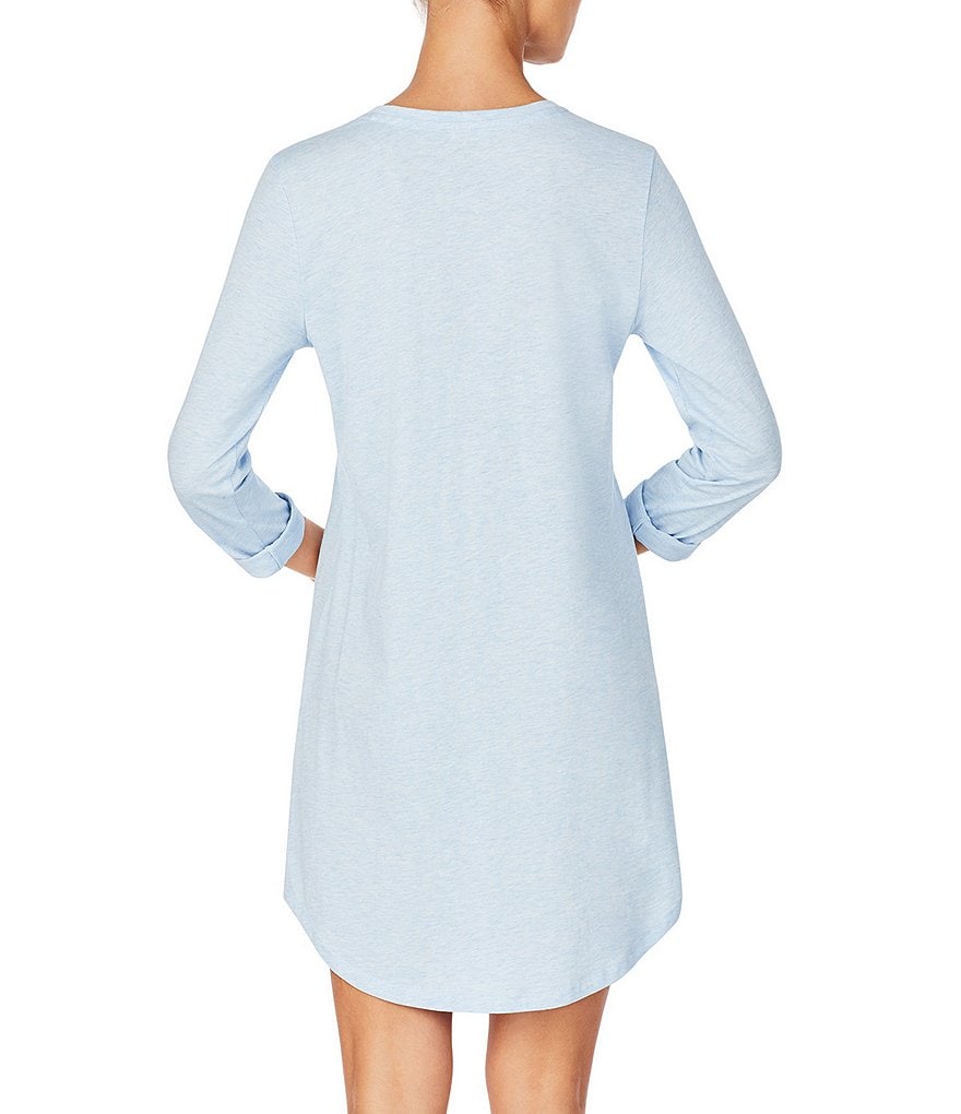 Miss Elaine Plus Cottonessa Floral Print Knit Long Nightgown