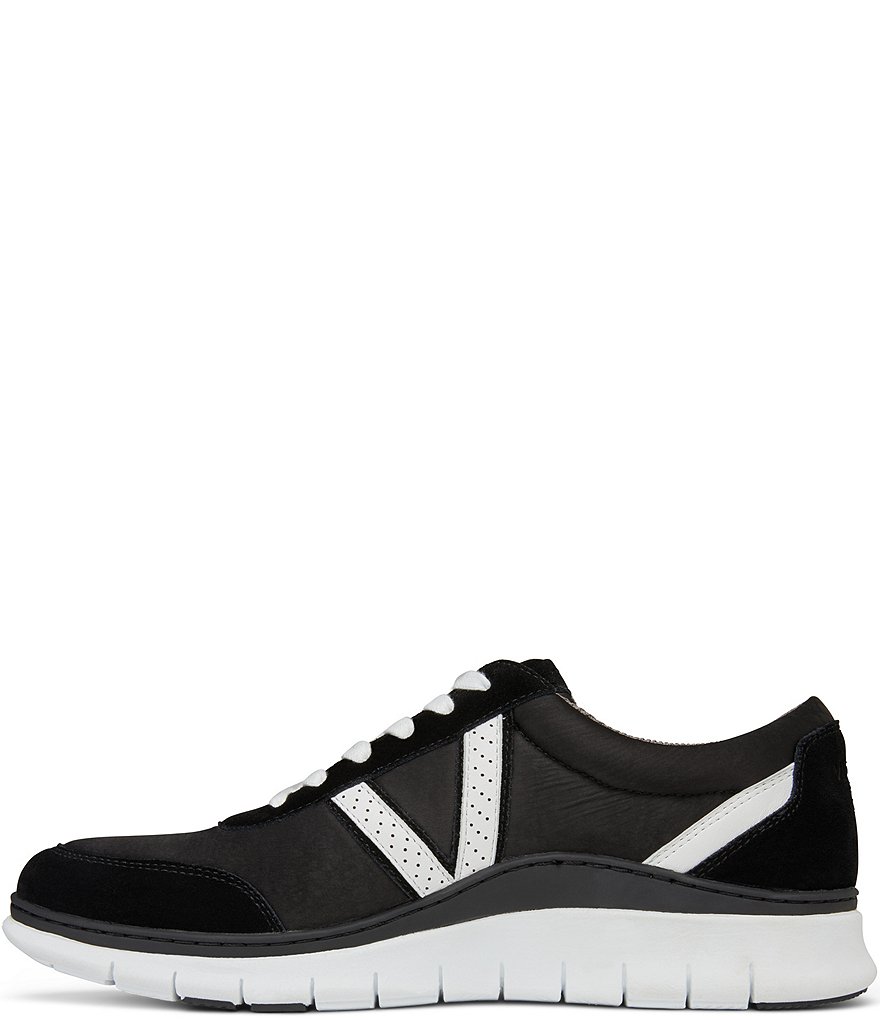 Vionic Nana Satin Leather Lace-Up Sneakers