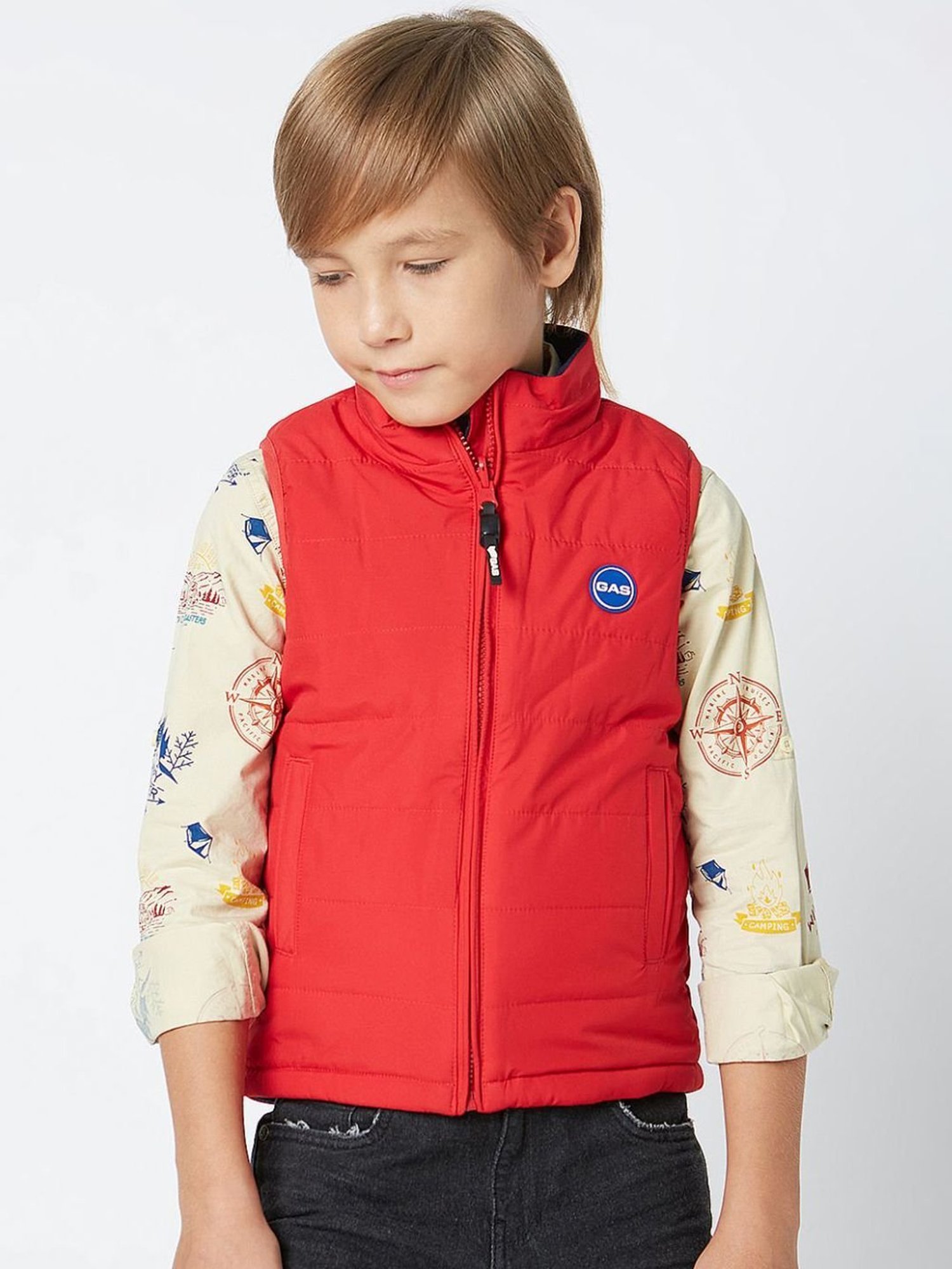 GAS Kids Red Regular Fit Jacket