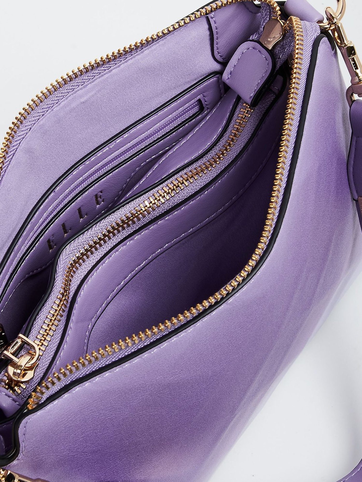 Elle Lilac Textured Shoulder Bag