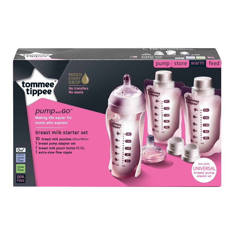 Tommee Tippee Pump and Go Breast Milk Starter Set
