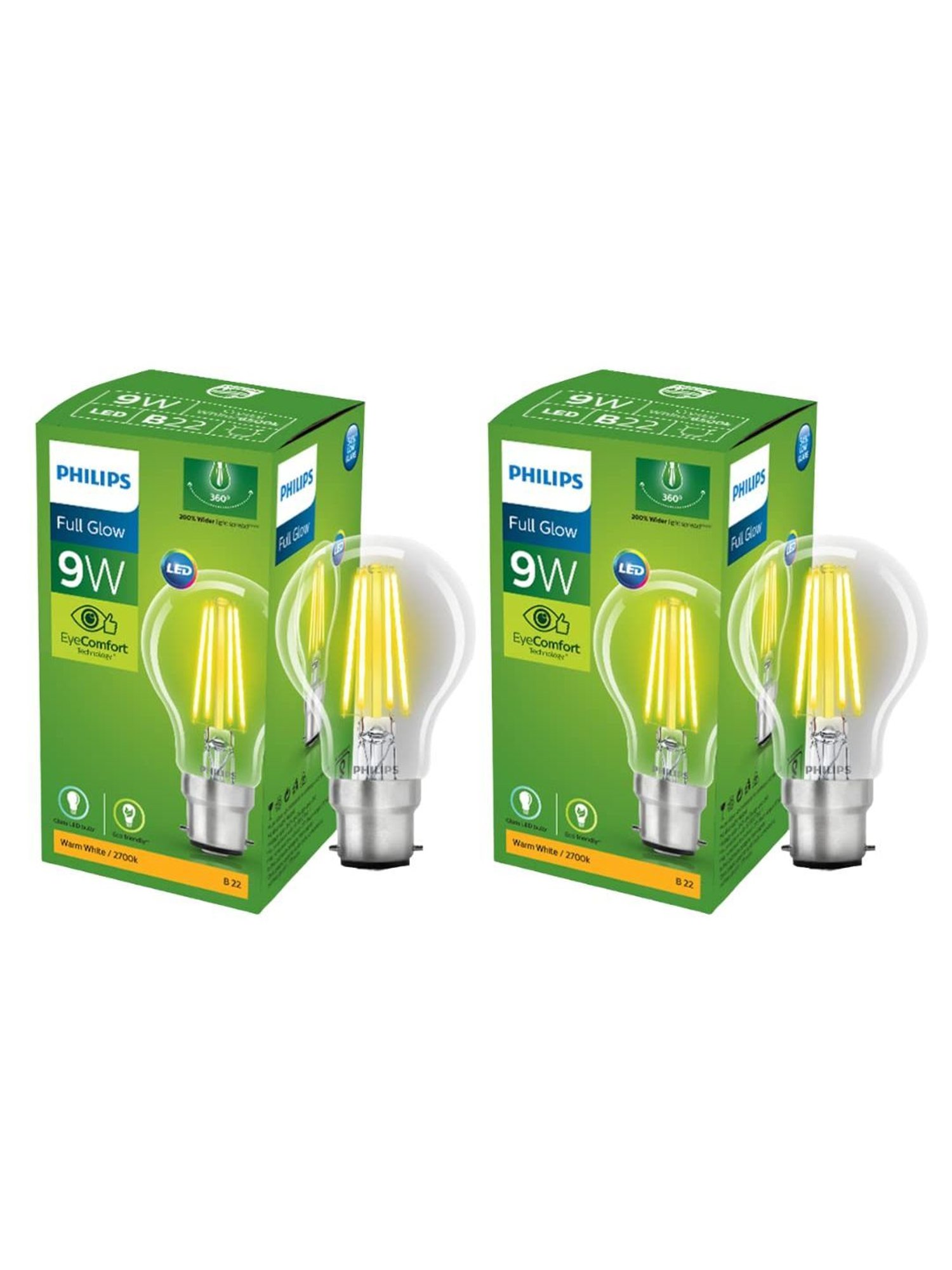Eveready 0.5 W Standard B22 LED Bulb Pack of 12 (Green)