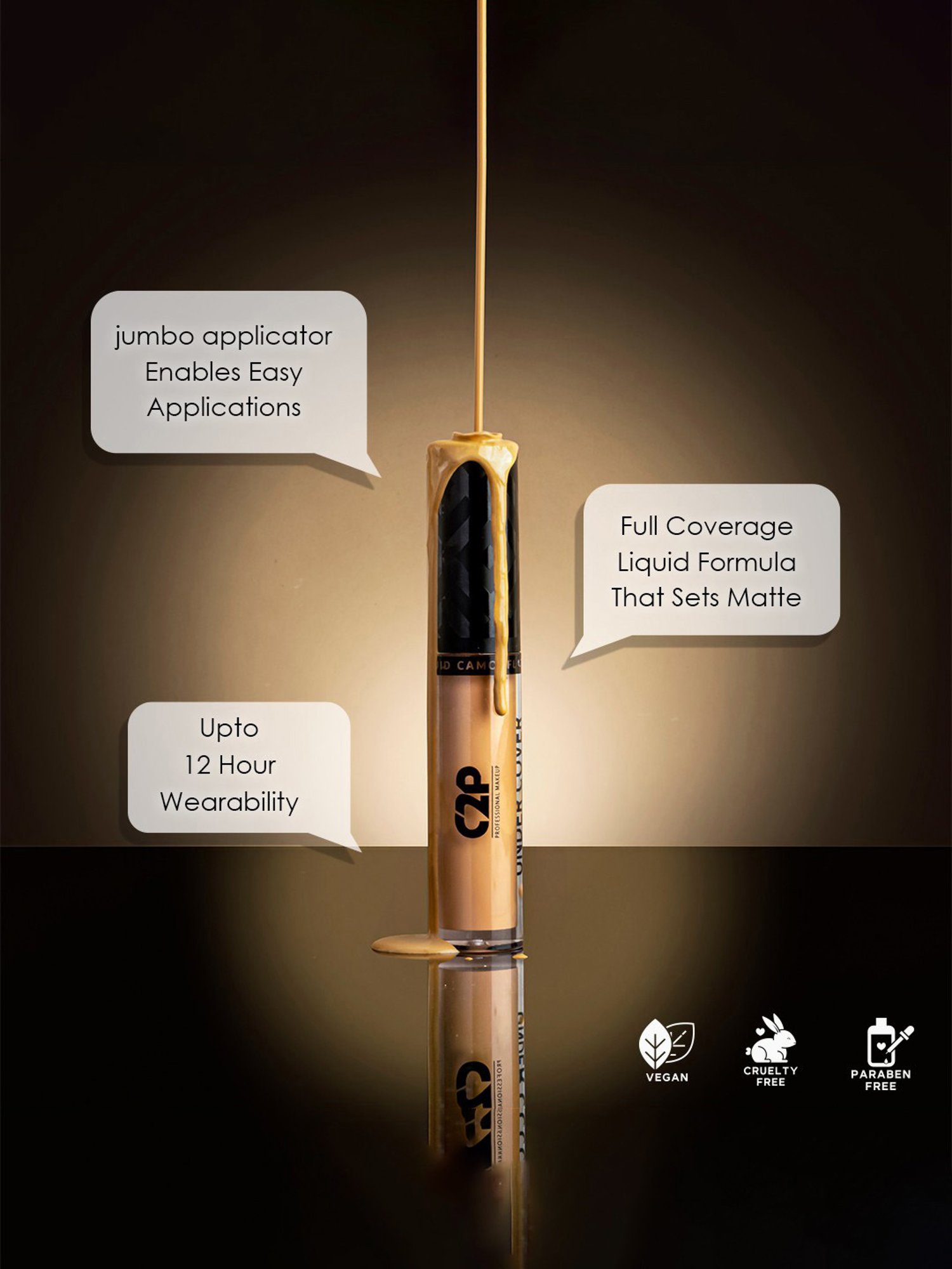 C2P PROFESSIONAL MAKEUP Under Cover Concealer Medium 08 - 8 ml