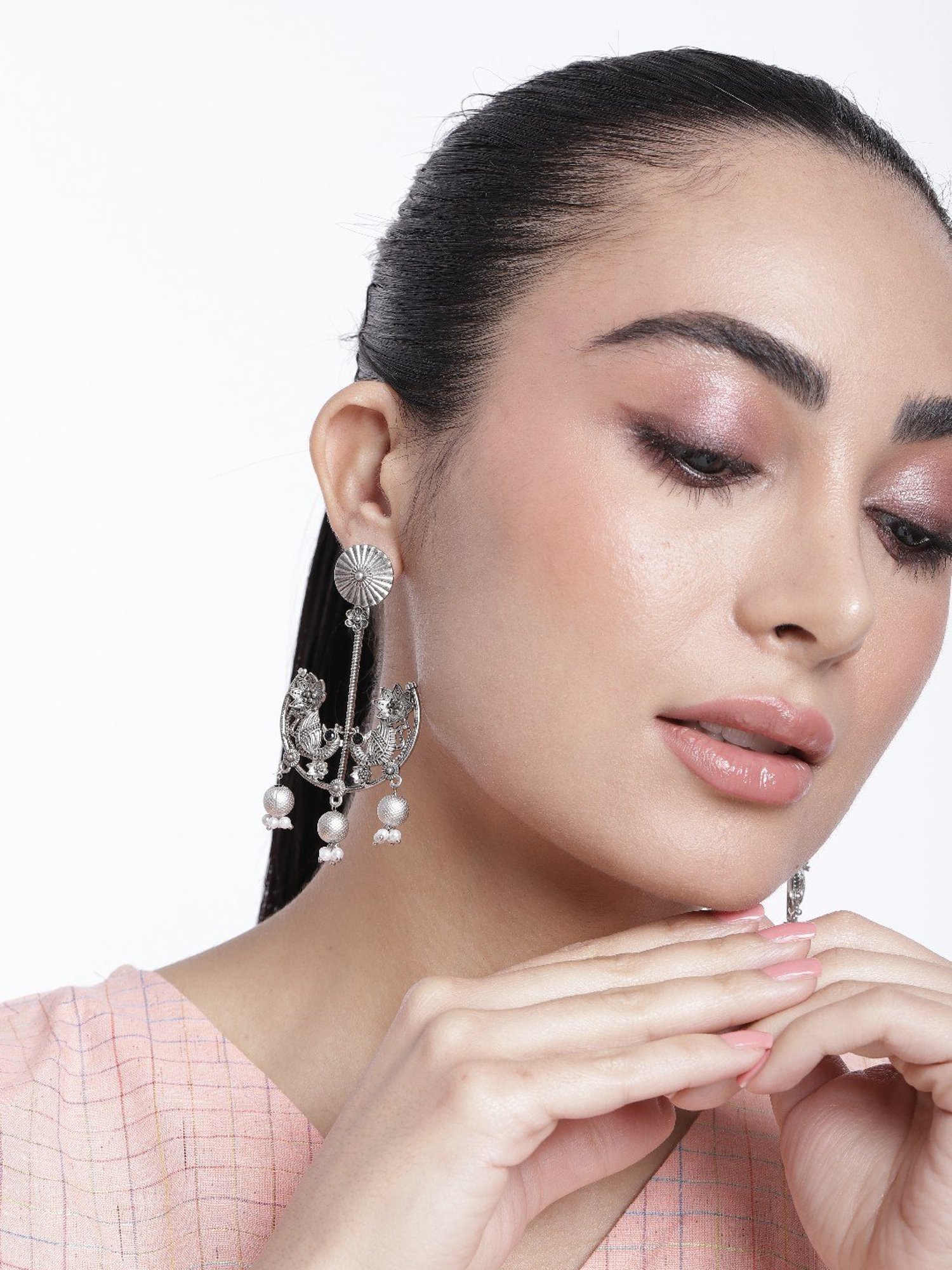 Abdesigns High Quality German Silver Earrings