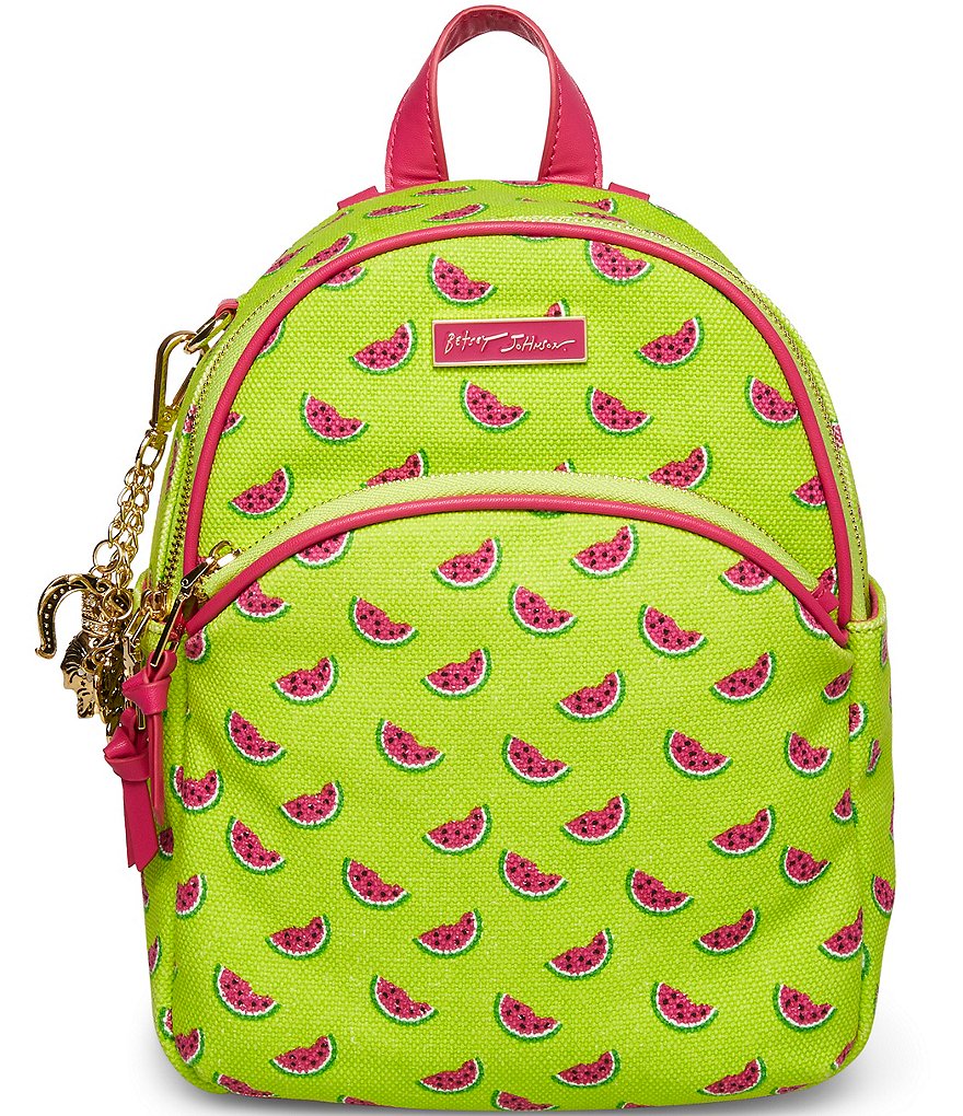 Betsey Johnson Removable Keychain Zip Closure Backpack