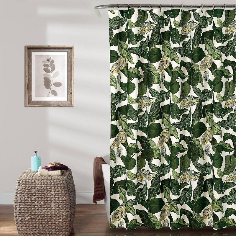 Tropical Paradise Shower Curtain Green - Lush Décor
